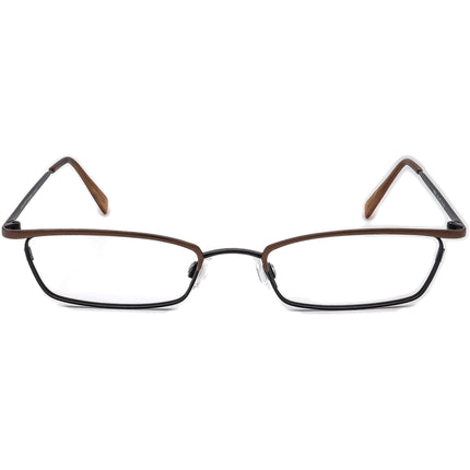 Jean Lafont Eyeglasses Minie 463 Brown/Black Rectangular Metal Frame France 49[]18 130