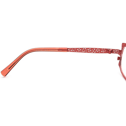 Jean Lafont Women's Eyeglasses Nereide 6019 Red Rectangular Metal Frame France 51[]16 128
