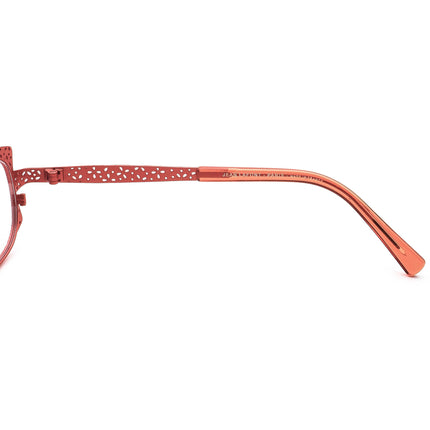 Jean Lafont Women's Eyeglasses Nereide 6019 Red Rectangular Metal Frame France 51[]16 128