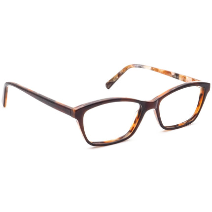 Jean Lafont Women's Eyeglasses Oceane 563 Brown on Marble Brown Semi Cat Eye Frame France 51[]15 138