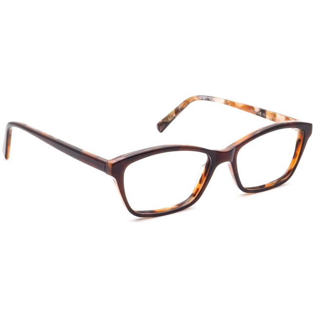 Jean Lafont Women's Eyeglasses Oceane 563 Brown on Marble Brown Semi Cat Eye Frame France 51[]15 138