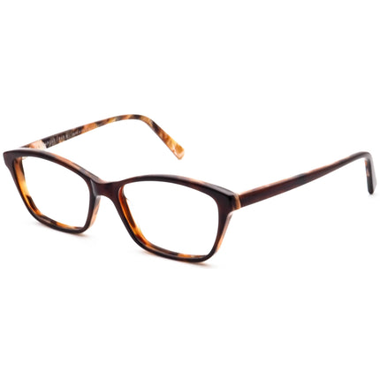 Jean Lafont Women's Eyeglasses Oceane 563 Brown on Marble Brown Semi Cat Eye Frame France 51[]15 138