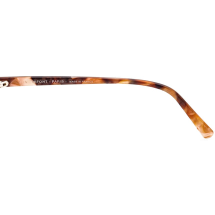 Jean Lafont Women's Eyeglasses Oceane 563 Brown on Marble Brown Semi Cat Eye Frame France 51[]15 138