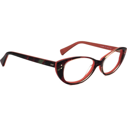 Jean Lafont Women's Eyeglasses Olympe 1011 Salmon Havana Cat Eye Frame France 48[]15 130