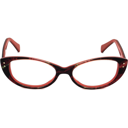 Jean Lafont Women's Eyeglasses Olympe 1011 Salmon Havana Cat Eye Frame France 48[]15 130