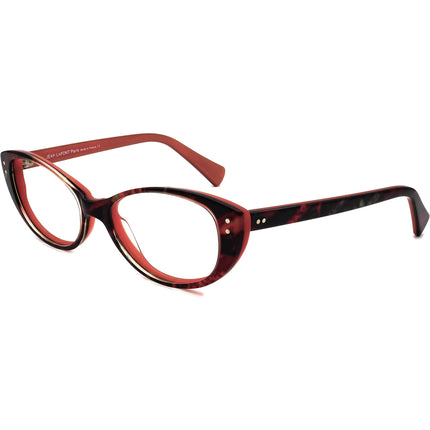 Jean Lafont Women's Eyeglasses Olympe 1011 Salmon Havana Cat Eye Frame France 48[]15 130