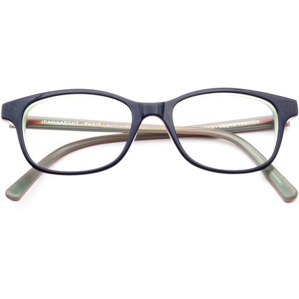 Jean Lafont Women's Eyeglasses Regard 3043 Navy Blue on Green Rectangular Frame France 49[]16 138