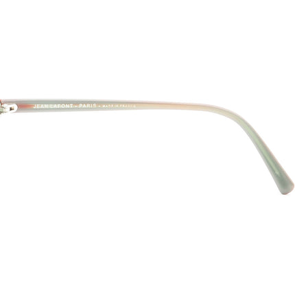 Jean Lafont Women's Eyeglasses Regard 3043 Navy Blue on Green Rectangular Frame France 49[]16 138