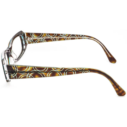 Jean Lafont Women's Eyeglasses Vamp 675 Havana on Teal Rectangular Frame France 54[]14 140