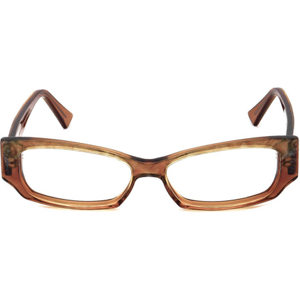 Jimmy Choo Women's Eyeglasses Diamant 543 Glitter Brown Rectangular Frame France 51[]18 135