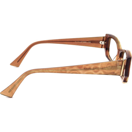 Jimmy Choo Women's Eyeglasses Diamant 543 Glitter Brown Rectangular Frame France 51[]18 135