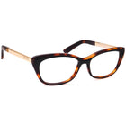 Jimmy Choo Women's Eyeglasses JC126 224 Black & Havana/Gold Cat Eye Frame Italy 53[]15 140