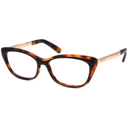 Jimmy Choo Women's Eyeglasses JC126 224 Black & Havana/Gold Cat Eye Frame Italy 53[]15 140