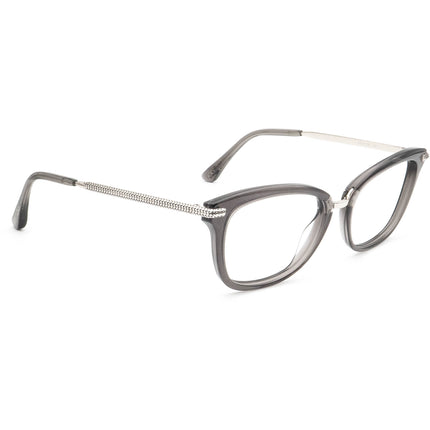 Jimmy Choo Women's Eyeglasses JC218 Y6U Gray Glitter&Gunmetal Rectangular Frame Italy 51[]15 140