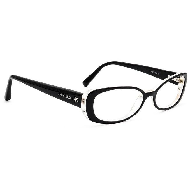 Jimmy Choo Women's Eyeglasses JC37 ATZ Black Oval Frame Italy 51[]15 135