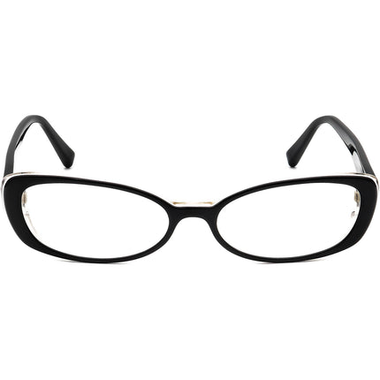 Jimmy Choo Women's Eyeglasses JC37 ATZ Black Oval Frame Italy 51[]15 135