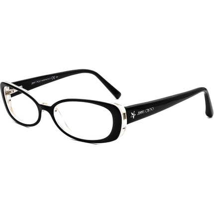 Jimmy Choo Women's Eyeglasses JC37 ATZ Black Oval Frame Italy 51[]15 135