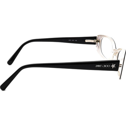 Jimmy Choo Women's Eyeglasses JC37 ATZ Black Oval Frame Italy 51[]15 135