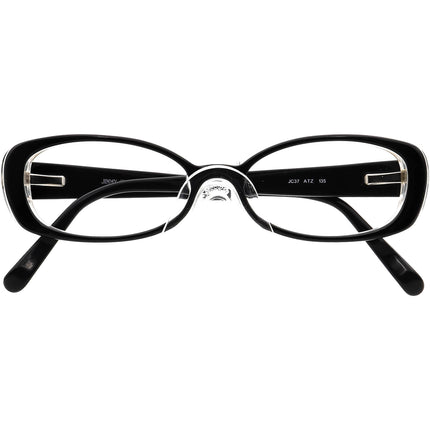 Jimmy Choo Women's Eyeglasses JC37 ATZ Black Oval Frame Italy 51[]15 135