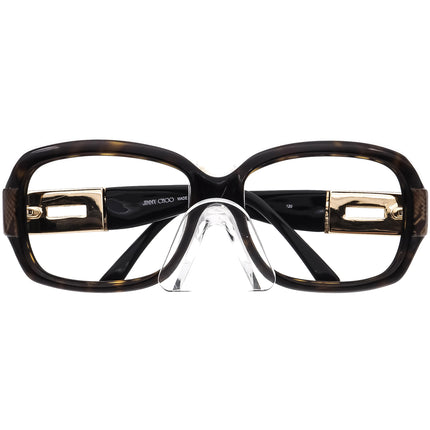 Jimmy Choo Women's Sunglasses Tortoise/Snake Print & Gold Oversized Italy 59 mm