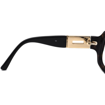 Jimmy Choo Women's Sunglasses Tortoise/Snake Print & Gold Oversized Italy 59 mm