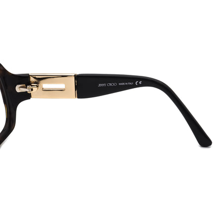 Jimmy Choo Women's Sunglasses Tortoise/Snake Print & Gold Oversized Italy 59 mm