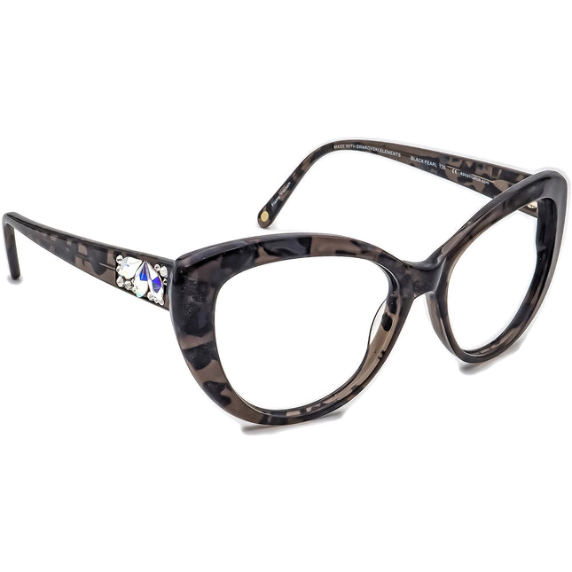 Jimmy Crystal Women's Sunglasses JCS225 Black Pearl Black Pearl with Rhinestones Cat Eye 54 mm