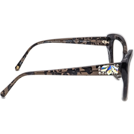 Jimmy Crystal Women's Sunglasses JCS225 Black Pearl Black Pearl with Rhinestones Cat Eye 54 mm