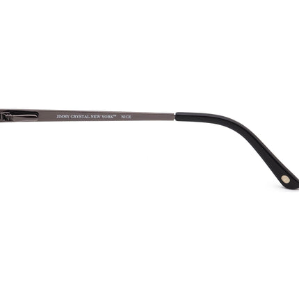 Jimmy Crystal Women's Eyeglasses Nice Navy Blue Rhinestones Browline Metal Frame 51[]16 135