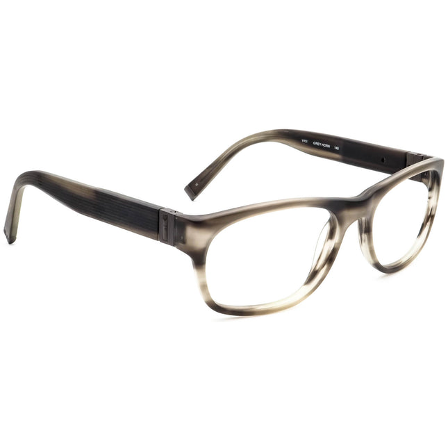 John Varvatos Men's Sunglasses V750 Grey Horn Rectangular Japan 56 mm