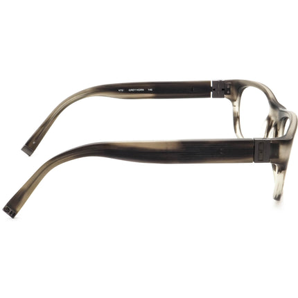 John Varvatos Men's Sunglasses V750 Grey Horn Rectangular Japan 56 mm