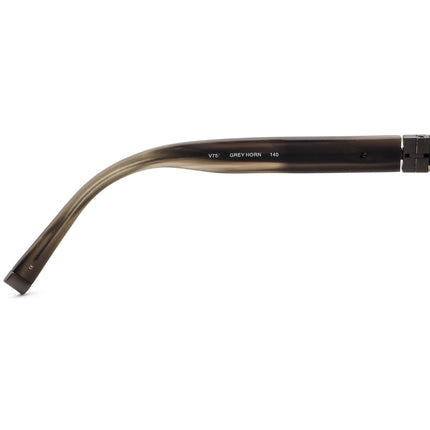 John Varvatos Men's Sunglasses V750 Grey Horn Rectangular Japan 56 mm