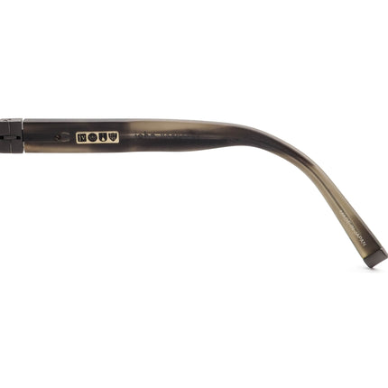 John Varvatos Men's Sunglasses V750 Grey Horn Rectangular Japan 56 mm