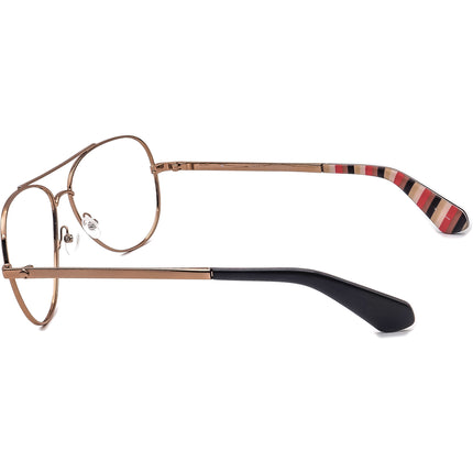 Kate Spade Women's Sunglasses Avaline2/S AU2WJ Red Gold Aviator Metal 58 mm