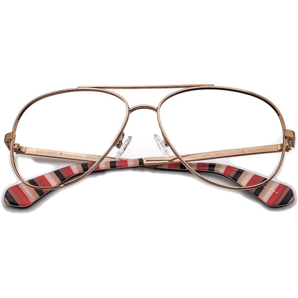Kate Spade Women's Sunglasses Avaline2/S AU2WJ Red Gold Aviator Metal 58 mm
