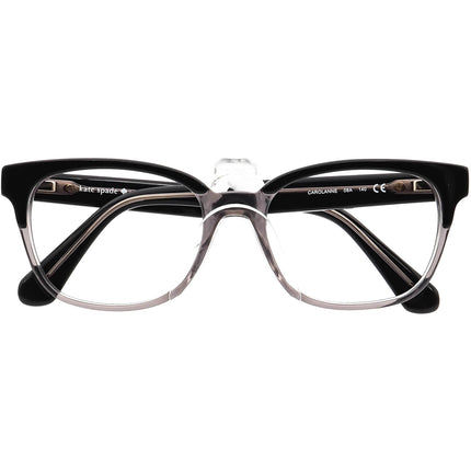 Kate Spade Women's Eyeglasses Carolanne 08A Black&Clear Square Frame 51[]17 140
