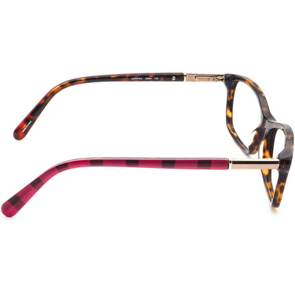 Kate Spade Women's Eyeglasses Catrina 006H Tortoise/Pink Plaid B-Shape Frame 51[]15 135