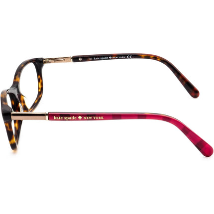 Kate Spade Women's Eyeglasses Catrina 006H Tortoise/Pink Plaid B-Shape Frame 51[]15 135