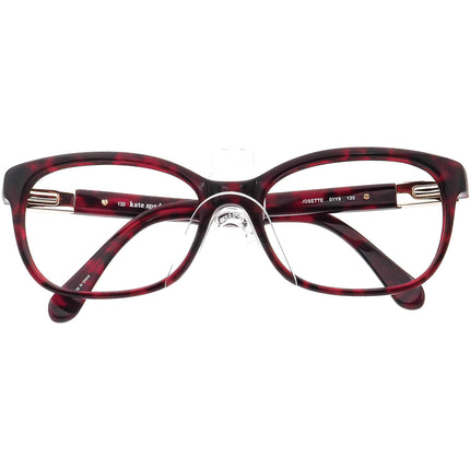 Kate Spade Women's Eyeglasses Josette 01Y9 Burgundy Havana B-Shape Frame 52[]17 135