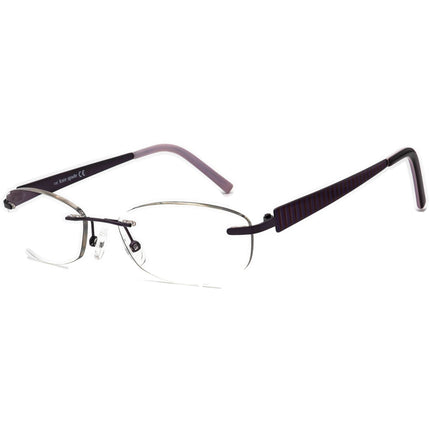 Kate Spade Women's Eyeglasses Lark 0FM6 Purple Rimless Metal Frame 50[]17 135