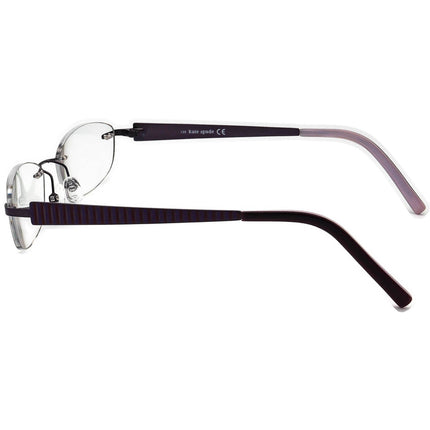 Kate Spade Women's Eyeglasses Lark 0FM6 Purple Rimless Metal Frame 50[]17 135