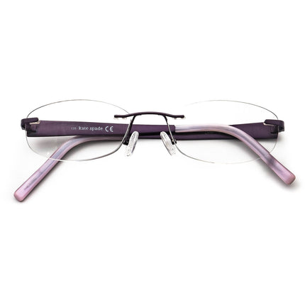 Kate Spade Women's Eyeglasses Lark 0FM6 Purple Rimless Metal Frame 50[]17 135