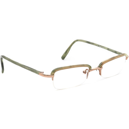 Kate Spade Women's Eyeglasses Paige 0Y12 Light Brown&Lime Green Marble Half Rim Frame Italy 46[]19 130