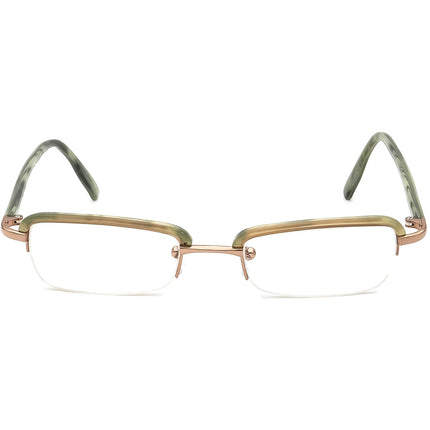 Kate Spade Women's Eyeglasses Paige 0Y12 Light Brown&Lime Green Marble Half Rim Frame Italy 46[]19 130