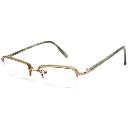 Kate Spade Women's Eyeglasses Paige 0Y12 Light Brown&Lime Green Marble Half Rim Frame Italy 46[]19 130