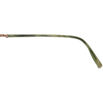 Kate Spade Women's Eyeglasses Paige 0Y12 Light Brown&Lime Green Marble Half Rim Frame Italy 46[]19 130