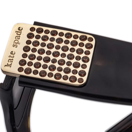 Kate Spade Women's Sunglasses Party 0086 Dark Tortoise with Rhinestones Oversized Italy 56 mm
