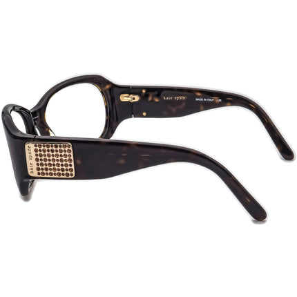 Kate Spade Women's Sunglasses Party 0086 Dark Tortoise with Rhinestones Oversized Italy 56 mm