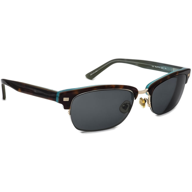Kate Spade Women's Rx Sunglasses FRAME ONLY Riley/S 0JEY Y6 Tortoise on Aqua Blue Half Rim 52 mm