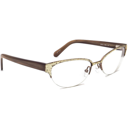 Kate Spade Women's Eyeglasses Shayla 0W48 Sparking Gold/Brown Half Rim Frame 51[]17 135